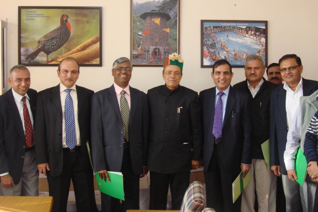 DG Sh. K Jude Sekar with Forest Minister HP, PCCF HP & Director HFRI